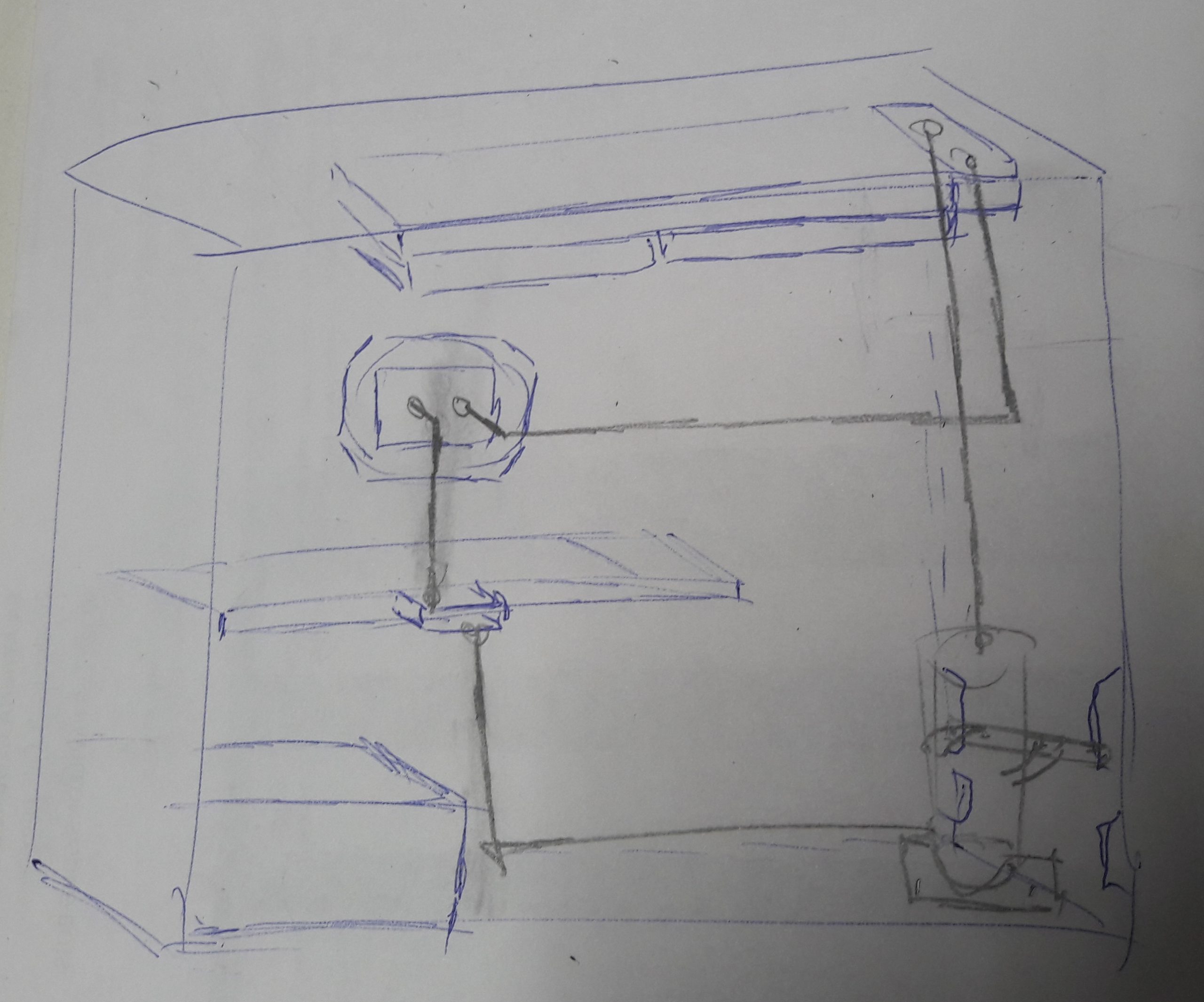 Du simple croquis du futur watercooling...